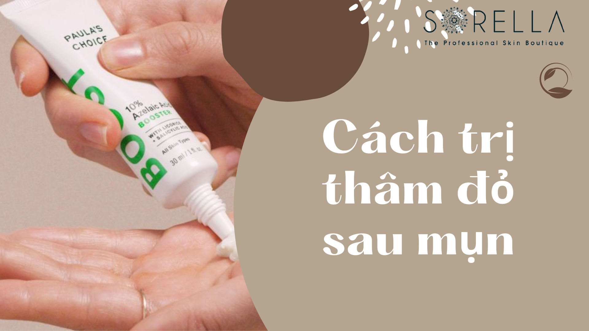 Cách trị thâm đỏ sau mụn