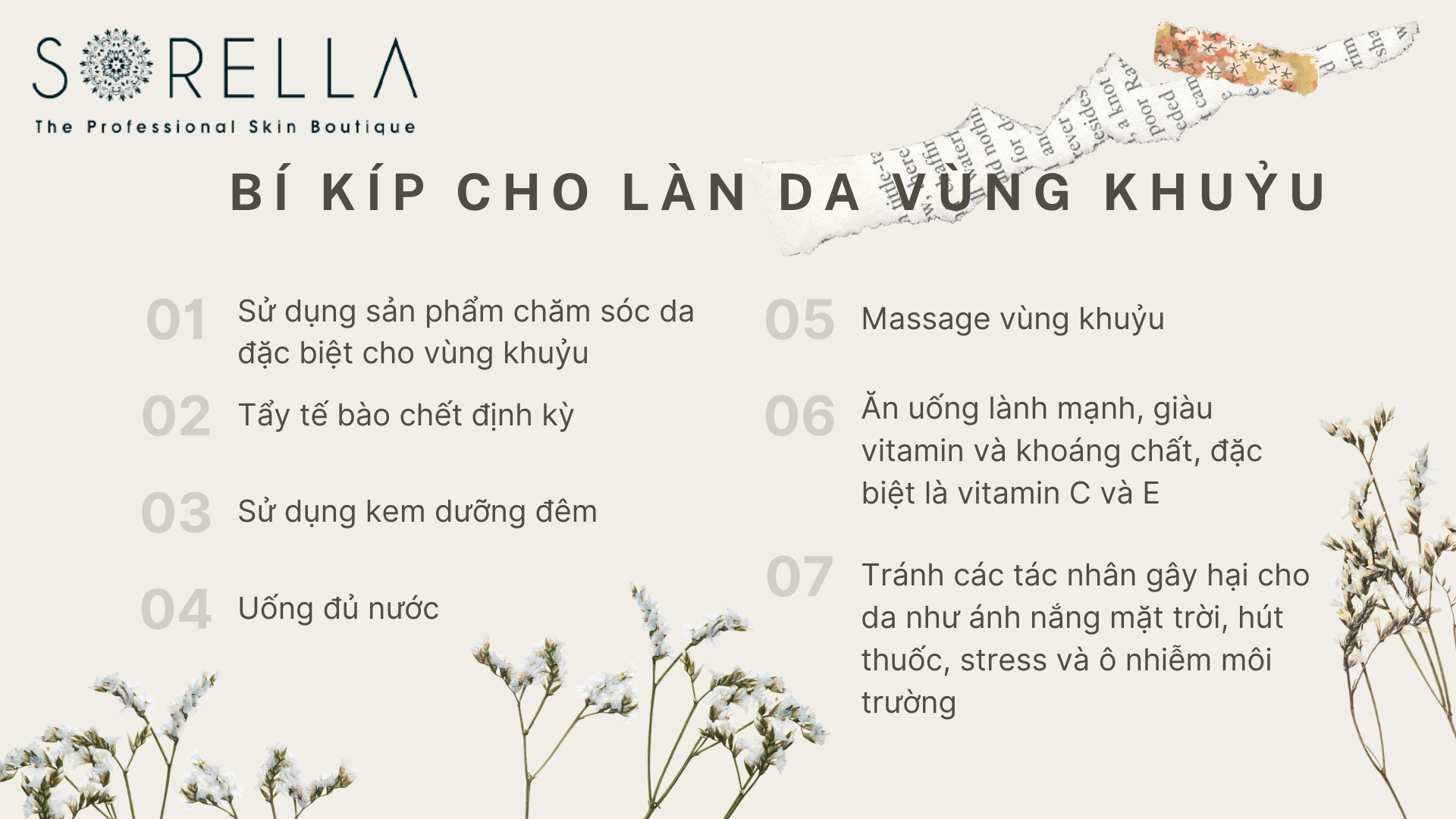 Bí kíp và lời khuyên trong chăm sóc da vùng khuỷu