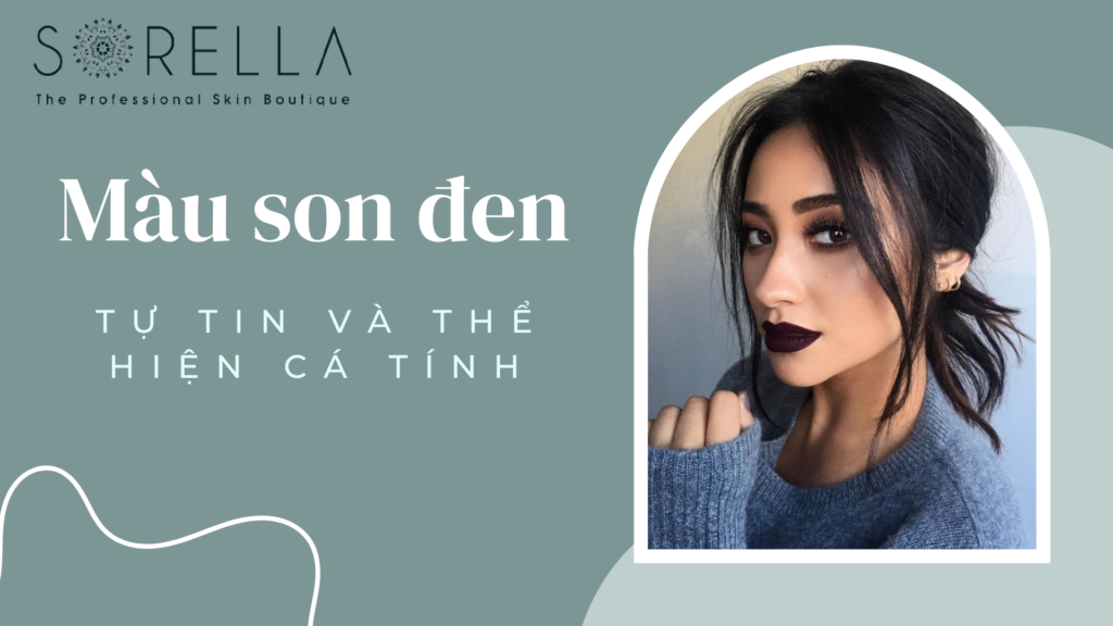 Màu son đen: Tự tin và thể hiện cá