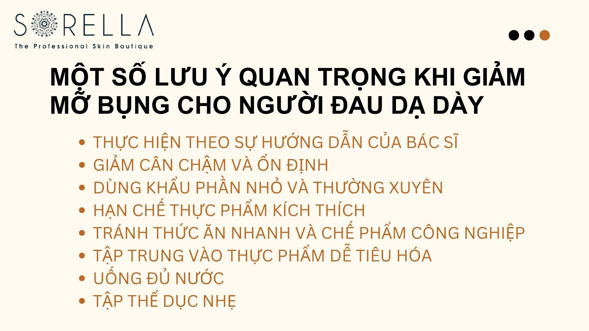 Một số lưu ý quan trọng khi giảm mỡ bụng cho người đau dạ dày