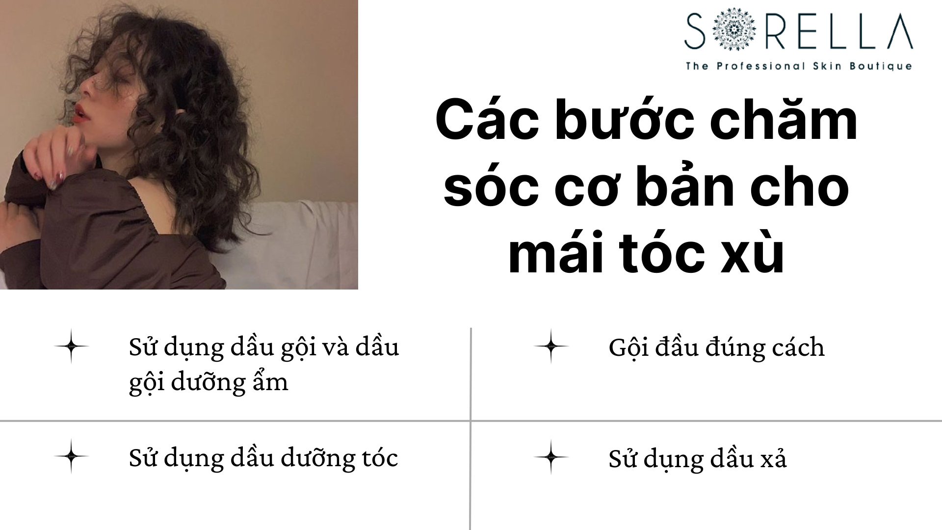 Các bước chăm sóc cơ bản cho mái tóc xù