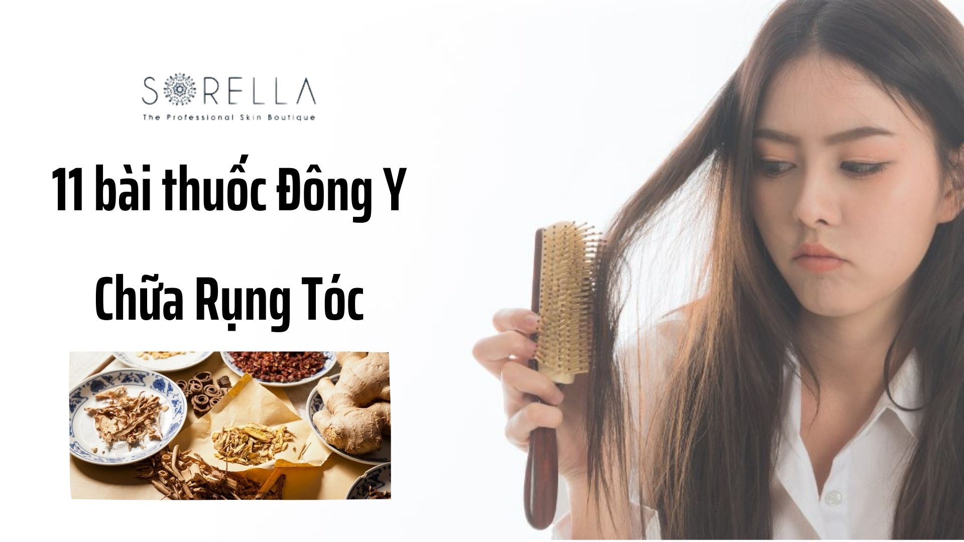 11 bài thuốc đông y chữa rụng tóc