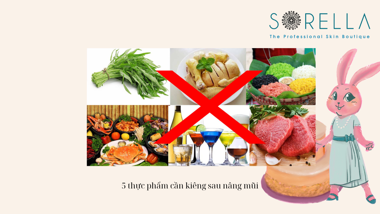 5 thực phẩm cần kiêng sau nâng mũi 