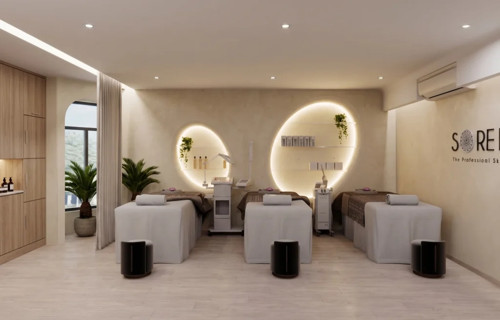 Treatment room at Sorella Beauty Spa