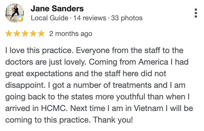 Google review from a Sorella client