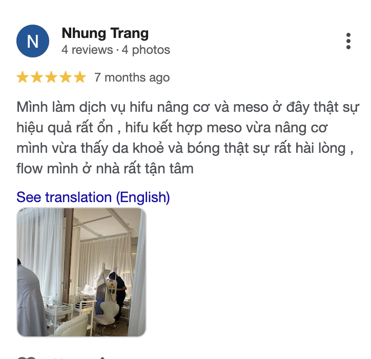 Google review from a Sorella client