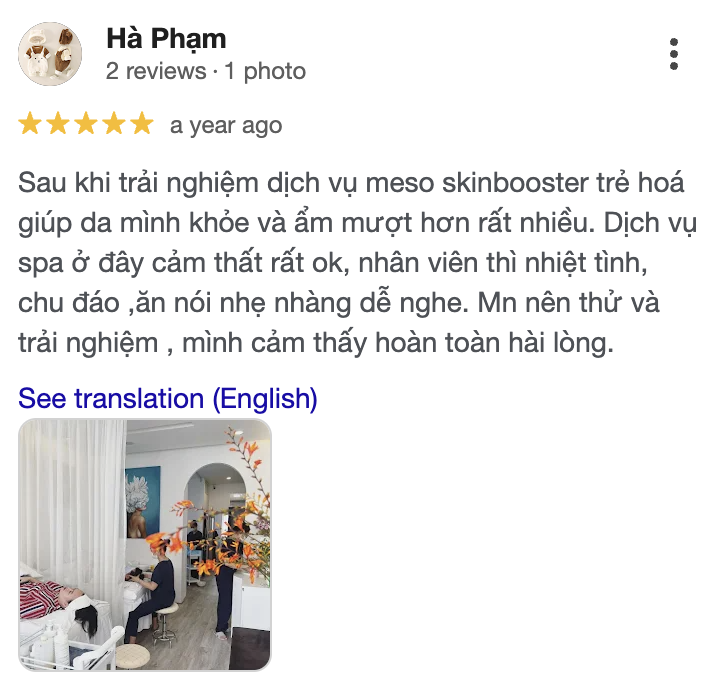 Google review from a Sorella client