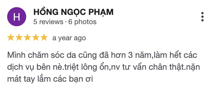 Google review from a Sorella client