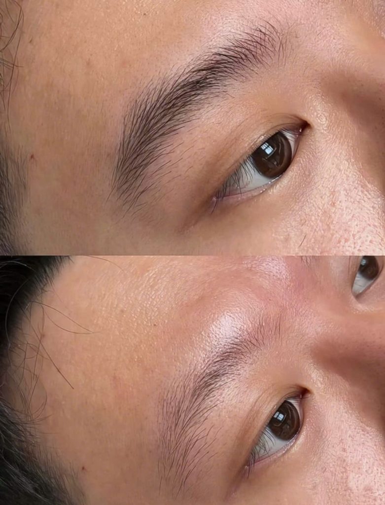 Before and after: Eyebrows Hairstrokes at Sorella