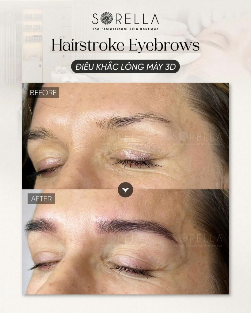 Before and after: Hairstroke Eyebrows at Sorella