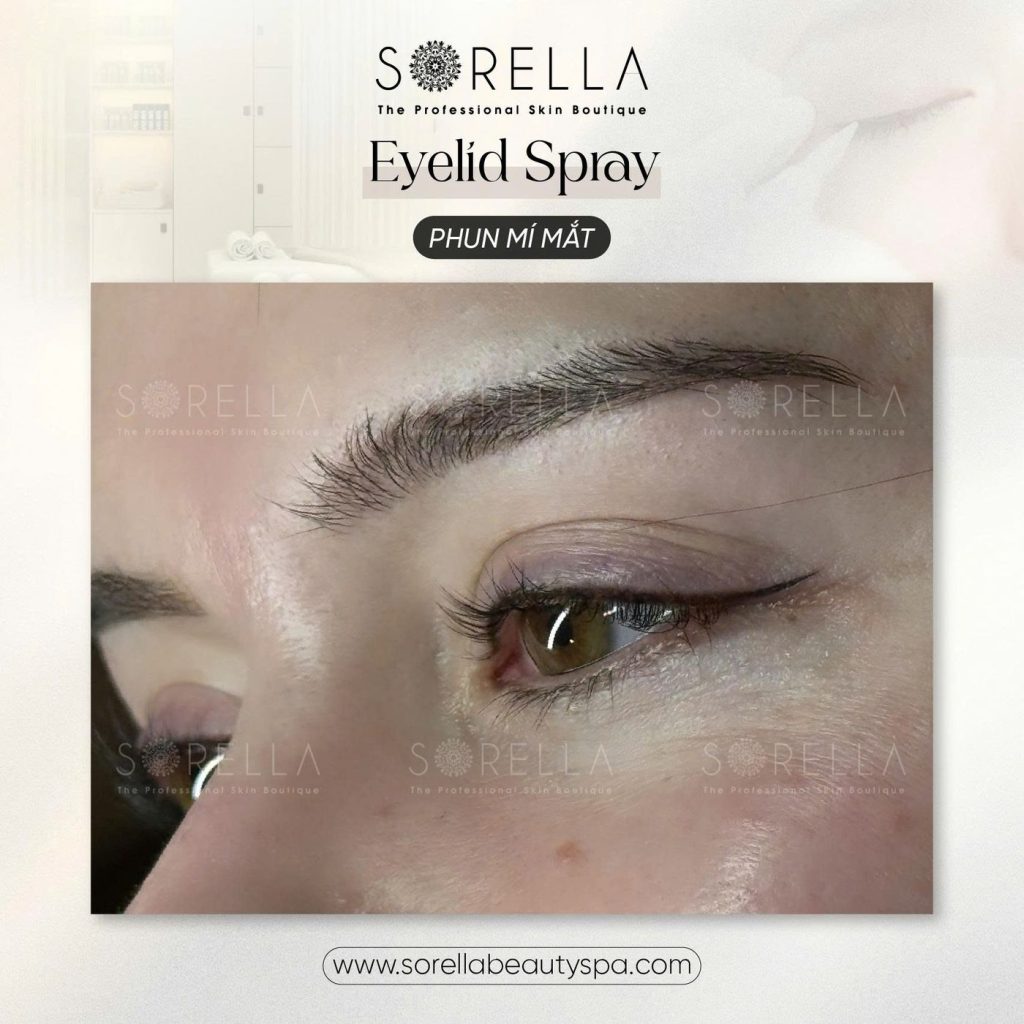 Before and after: Eyelid Spray at Sorella